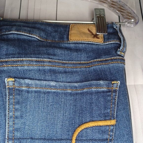 American Eagle Blue Skinny Jeggins Super Super Stretch - Picture 9 of 13